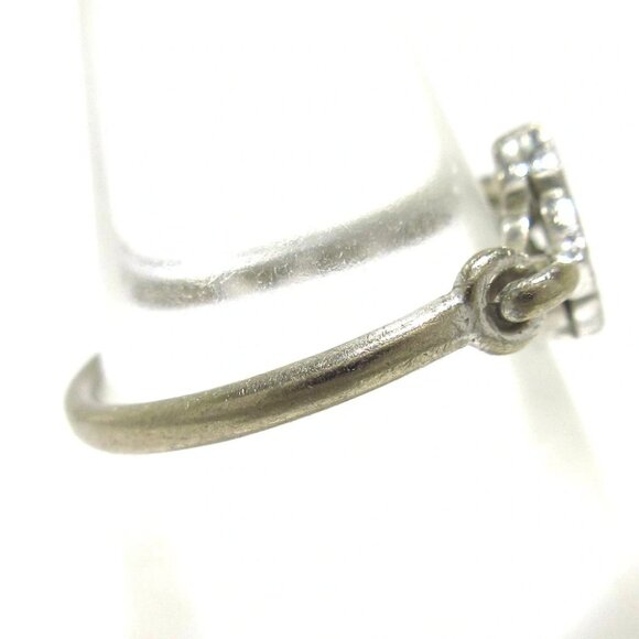 Auth Cartier Hindu 18K White Gold Diamond G***** Ring - Picture 2 of 6